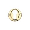 Euro Profile Escutcheon, Polished Brass