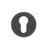Euro profile round escutcheon Oscuro Matt Black