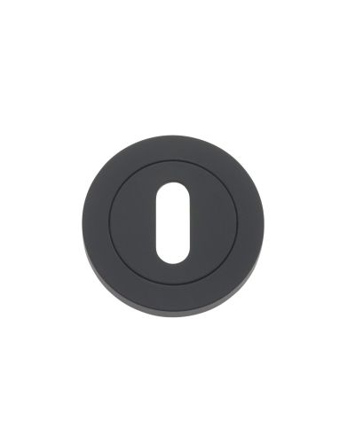 Standard Profile Round Escutcheon Oscuro Matt Black