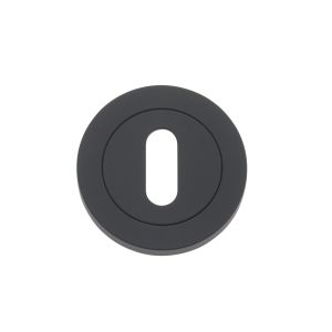 Standard Profile Round Escutcheon Oscuro Matt Black