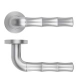 Vasco Lever On Round Rose Satin Chrome