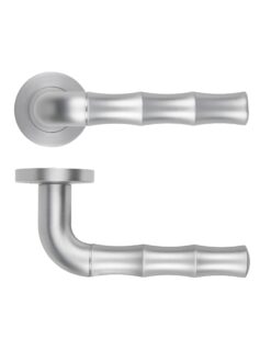 Vasco Lever On Round Rose Satin Chrome