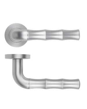 Vasco Lever On Round Rose Satin Chrome