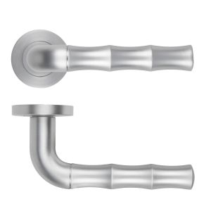 Vasco Lever On Round Rose Satin Chrome