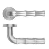 Vasco Lever On Round Rose Satin Chrome
