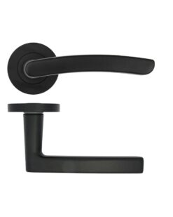 Santiago lever on rose Matt Black
