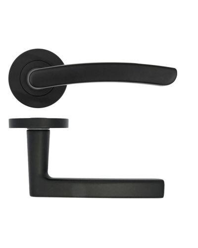 Santiago lever on rose Matt Black