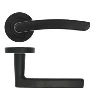 Santiago lever on rose Matt Black