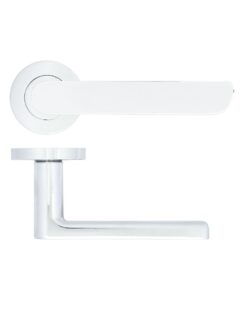 Valencia lever on rose Polished Chrome