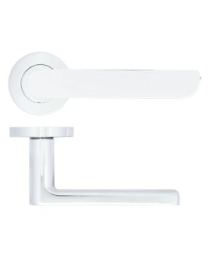 Valencia lever on rose Polished Chrome