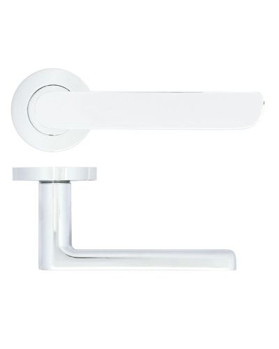 Valencia lever on rose Polished Chrome