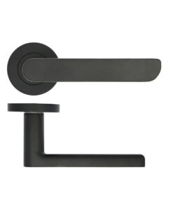 Valencia lever on rose Matt Black