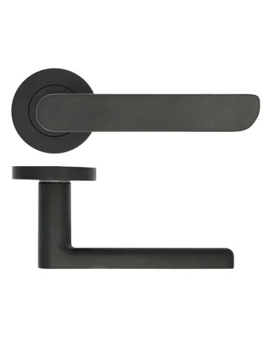 Valencia lever on rose Matt Black