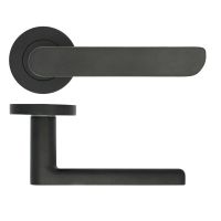 Valencia lever on rose Matt Black