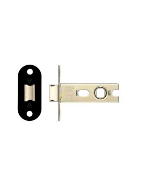 Project tubular latch 76mm - Radius Powder Coat Black