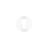 Euro profile round escutcheon Powder Coat White