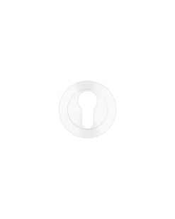 Euro profile round escutcheon Powder Coat White