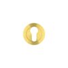Euro profile round escutcheon Satin Brass