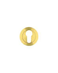 Euro profile round escutcheon Satin Brass