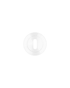 Standard Profile Round Escutcheon Powder Coat White