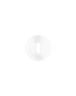 Standard Profile Round Escutcheon Powder Coat White