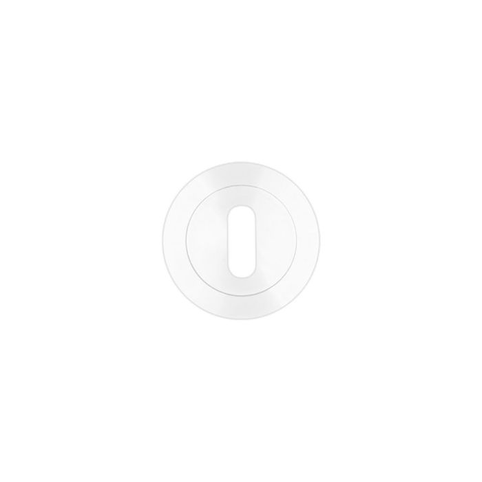 Standard Profile Round Escutcheon Powder Coat White