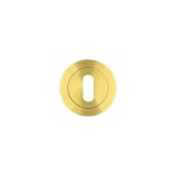 Standard Profile Round Escutcheon Satin Brass