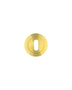 Standard Profile Round Escutcheon Satin Brass