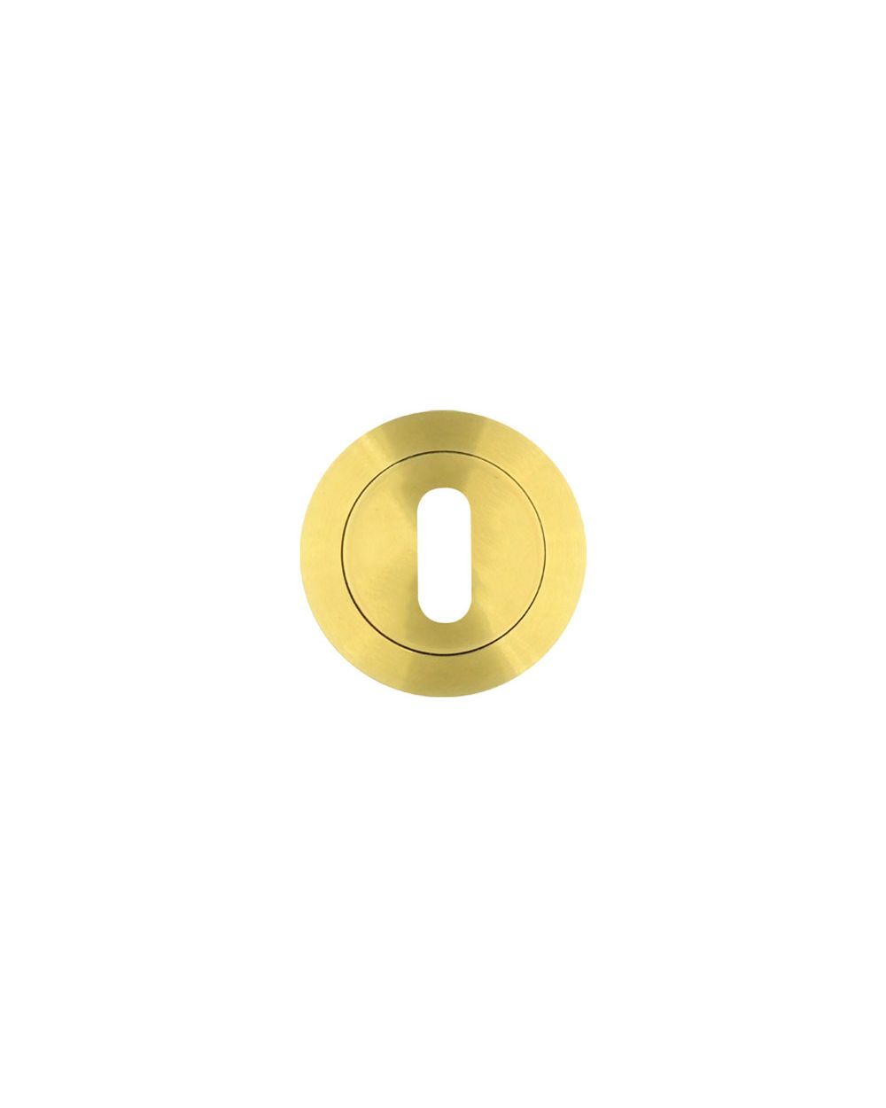 Standard Profile Round Escutcheon Satin Brass