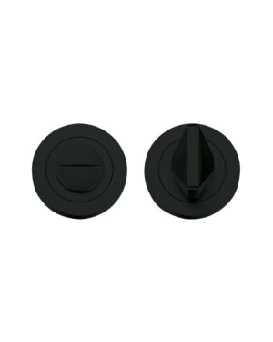 Bathroom Turn & Release On Round Rose Oscuro Matt Black