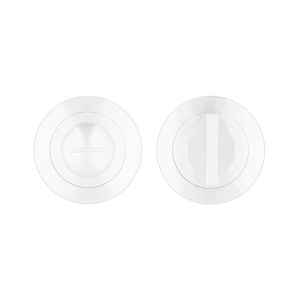 Bathroom Turn & Release On Round Rose Powder Coat White