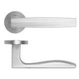 Appenine Lever On Round Rose Satin Chrome