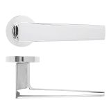 Veloce Lever On Round Rose Polished Chrome