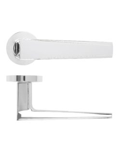 Veloce Lever On Round Rose Polished Chrome