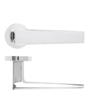 Veloce Lever On Round Rose Polished Chrome
