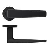 Veloce Lever On Round Rose Oscuro Matt Black