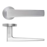 Veloce Lever On Round Rose Satin Chrome