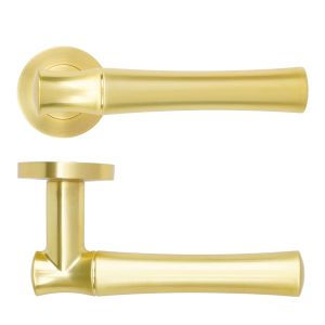 Aldo Lever On Round Rose Satin Brass