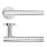 Favo Lever On Round Rose Polished Chrome