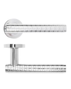 Favo Lever On Round Rose Polished Chrome