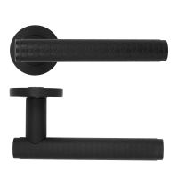 Favo Lever On Round Rose Oscuro Matt Black