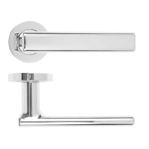 Frigo Lever On Round Rose Polished Chrome