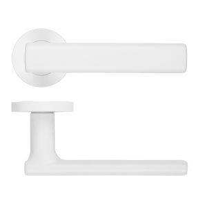 Frigo Lever On Round Rose Powder Coat White