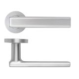Frigo Lever On Round Rose Satin Chrome