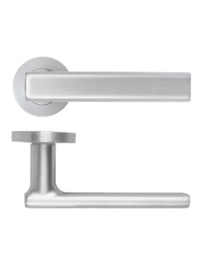 Frigo Lever On Round Rose Satin Chrome