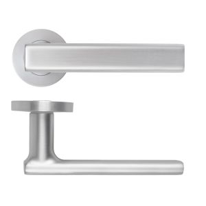 Frigo Lever On Round Rose Satin Chrome