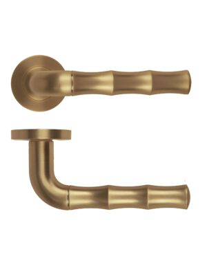 Vasco Lever On Round Rose Antique Brass