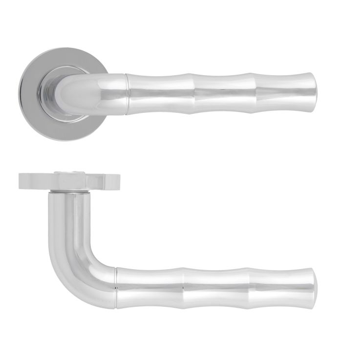 Vasco Lever On Round Rose Polished Chrome