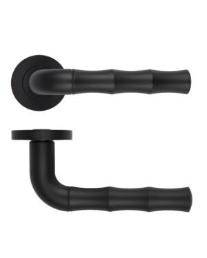 Vasco Lever On Round Rose Oscuro Matt Black