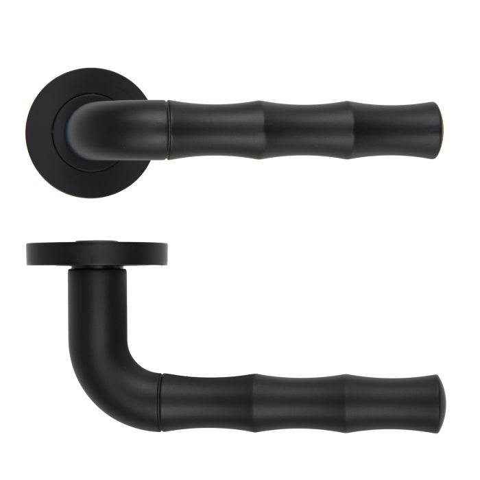 Vasco Lever On Round Rose Oscuro Matt Black